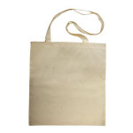 Tote bag - Sac en coton écru avec anses longues