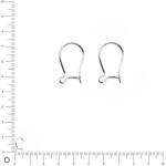 Boucles d'oreilles arche PM en argent véritable x 2 pièces