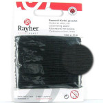 Fil de coton ciré 1 mm x 20 m - Noir