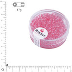 Perles de rocailles Arktis lustrées Ø 2,6 mm x 17 g - Rose tendre