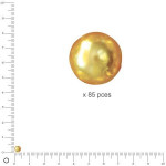 Perles Renaissance - Jaune soleil - Ø 4 mm x 85 pces