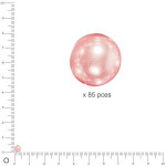 Perles Renaissance - Rose coquille - Ø 4 mm x 85 pces