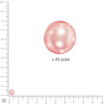 Perles Renaissance - Rose coquille - Ø 6 mm x 45 pces