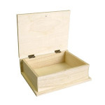 Boîte livre en bois - 21 cm