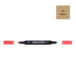 Marqueur double-pointe à encre à base d'alcool Créamarker - 100 - Noix