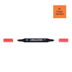 Marqueur double-pointe à encre à base d'alcool Créamarker - 22 - Vermillon Francais