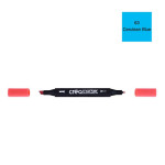 Marqueur double-pointe à encre à base d'alcool Créamarker - 63 - Bleu Cerulean