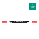 Marqueur double-pointe à encre à base d'alcool Créamarker - 53 - Vert Turquoise