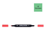 Marqueur double-pointe à encre à base d'alcool Créamarker - 46 - Vert Vif