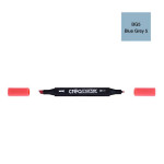 Marqueur double-pointe à encre à base d'alcool Créamarker - BG5 - Gris Bleu 5