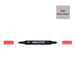 Marqueur double-pointe à encre à base d'alcool Créamarker - WG4 - Gris Chaud 4