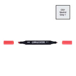 Marqueur double-pointe à encre à base d'alcool Créamarker - CG1 - Gris Cool 1