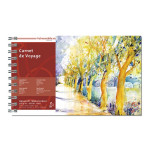 Carnet de voyage aquarelle 15,3 x 25 cm 400 g/m²