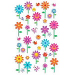 Autocollants relief Fleurs