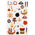 Autocollants relief Pirates