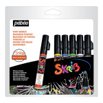 Marqueur acrylique Skrib 6 couleurs Classiques