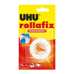 Bande adhésive Rollafix transparent recharge 25 m x 19 mm